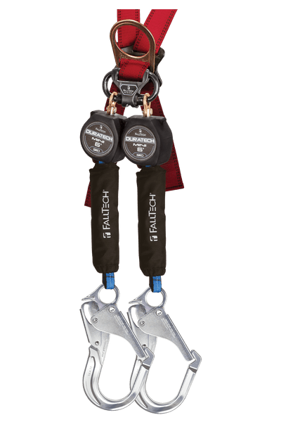 6' Mini Personal SRL with Aluminum Rebar Hooks, Includes Steel Dorsal Connecting Carabiner