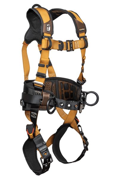 Advanced ComforTech Gel 3D Construction Belted Full Body Harness, Tongue Buckle Leg Adjustment