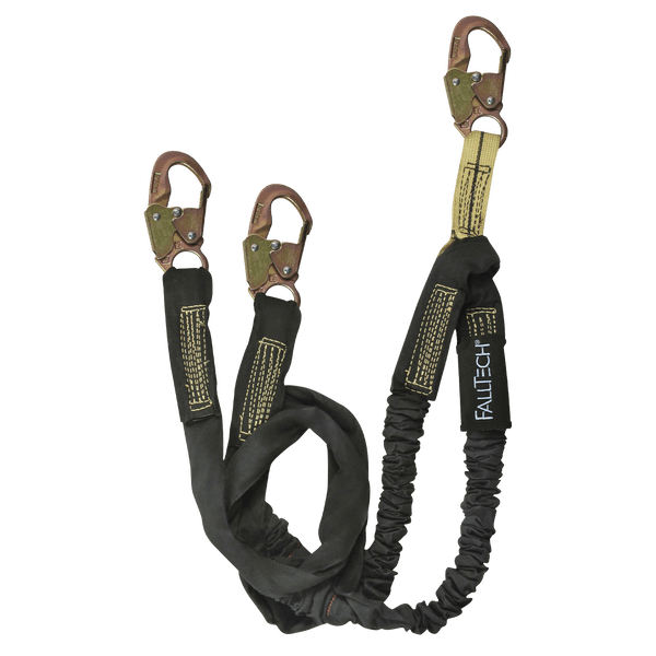 6' WeldTech Nomex Energy Absorbing Lanyard, Double-Leg with Steel Snap Hooks