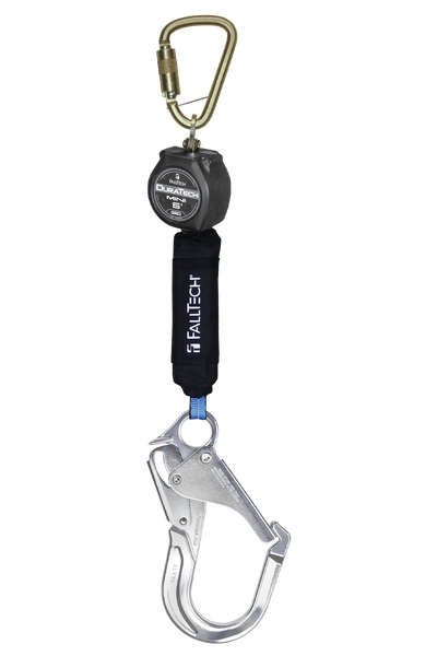 6' Mini Personal SRL with Aluminum Rebar Hook, Includes Steel Dorsal Connecting Carabiner