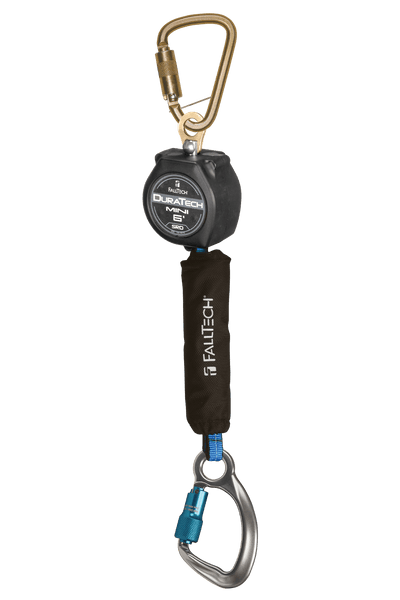 6' Mini Personal SRL with Aluminum Carabiner, Includes Steel Dorsal Connecting Carabiner