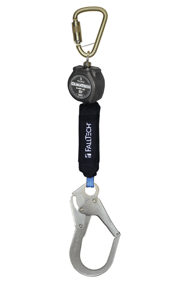 6' Mini Personal SRL with Steel Rebar Hook, Includes Steel Dorsal Connecting Carabiner