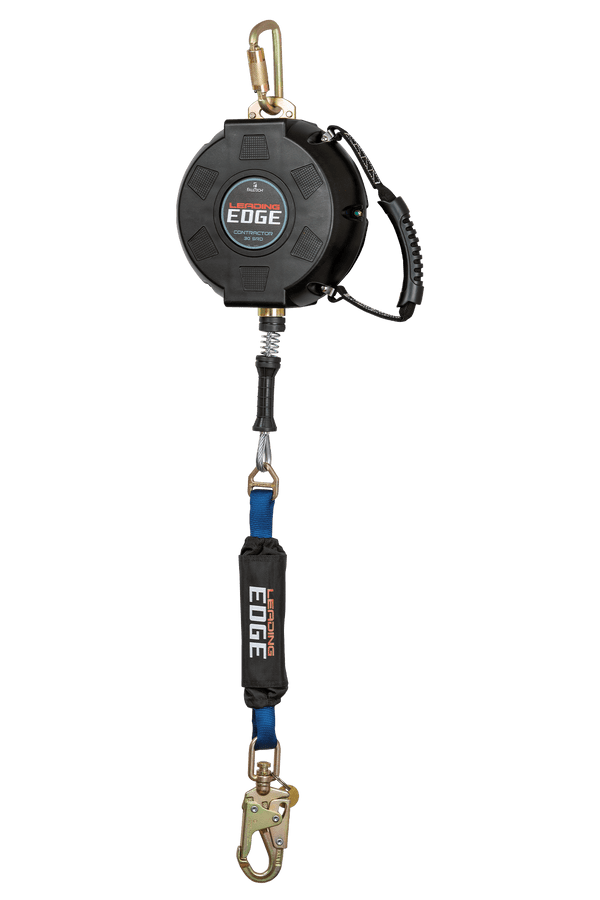 Contractor Leading Edge SRL with 30' Galvanized Steel Cable and Anchorage Carabiner