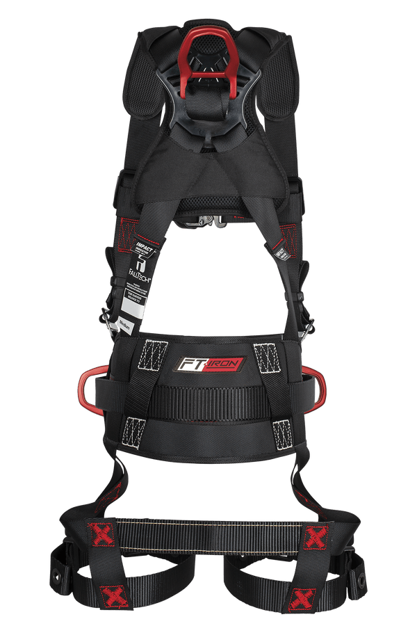 FT-Iron® 4D Construction Climbing Full Body Harness, Tongue Buckle Leg Adjustments