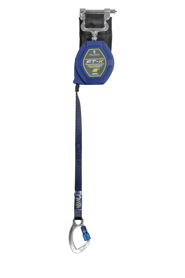 8' FT-X® EdgeCore™ Class 2 Leading Edge Personal SRL-P, Single-leg with Aluminum CE Carabiner