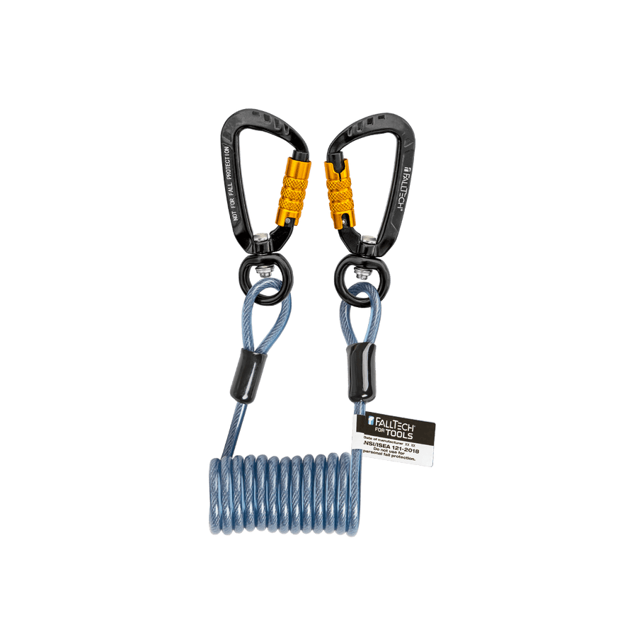 Tool Tethering Kit, 2 lb, Tape Measure with Stretch Coil Tether