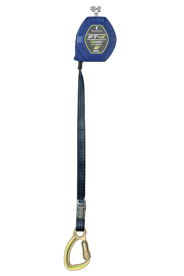 8' FT-X® EdgeCore™ Tie-Back Class 2 Leading Edge Personal SRL-P, Replacement-leg with Steel 5k Carabiner with SpeedLink™