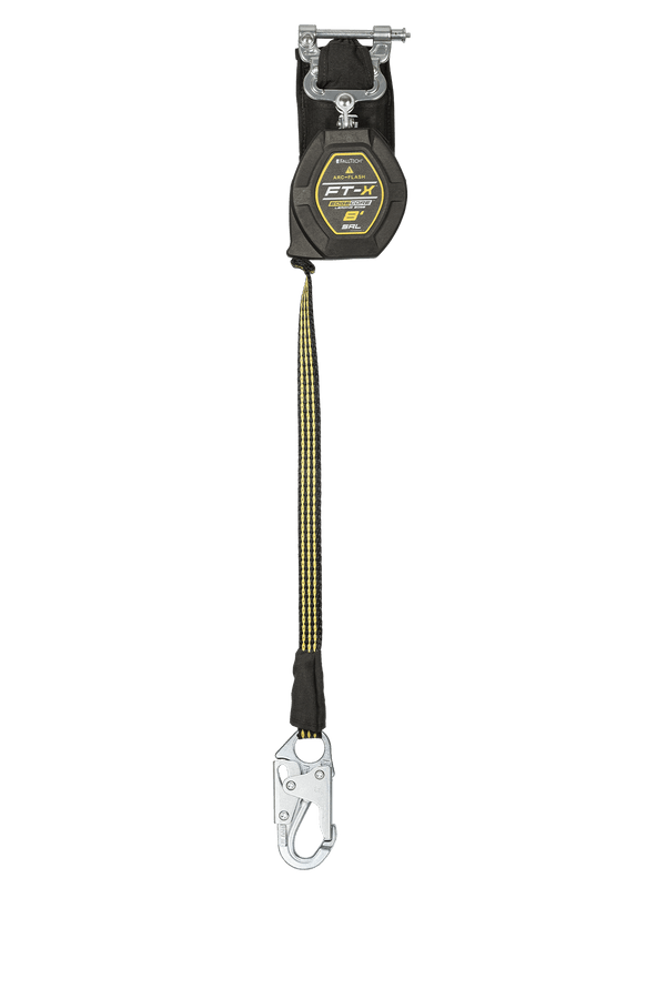 8' FT-X® EdgeCore™ Arc Flash Class 2 Leading Edge Personal SRL-P, Single-leg with Steel Snap Hook