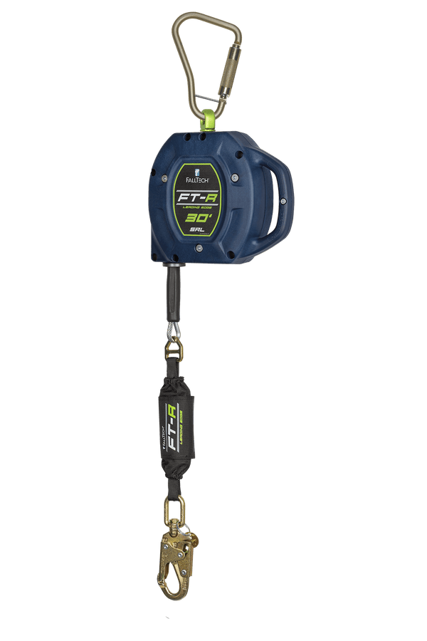 FT-R® Class 2 Leading Edge SRL with 30' Galvanized Steel Cable, 420 lb max., with Large Carabiner
