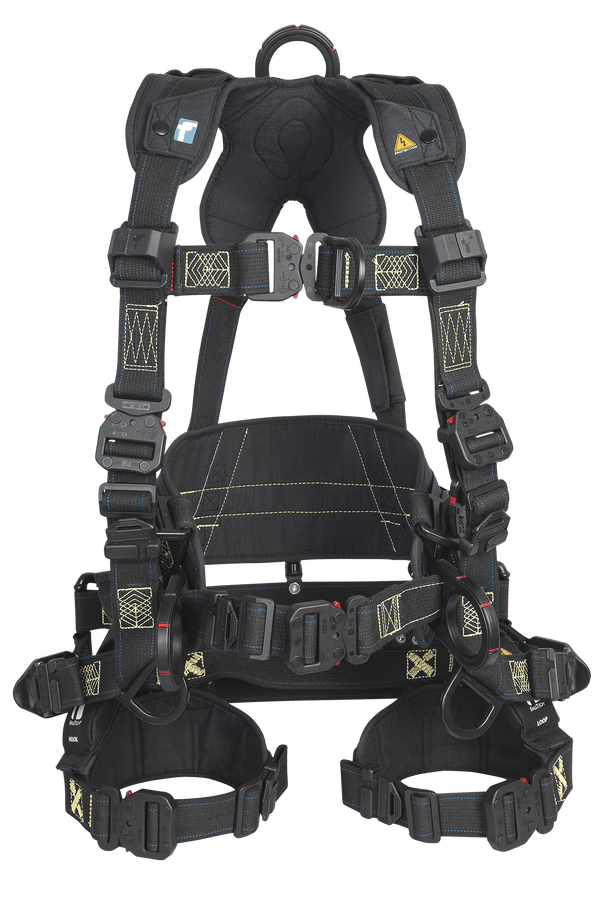 Carbon FT-Arc Fit Tower™  6D Tower Climber Full Body Harness, Quick-Connect Leg Adjustments