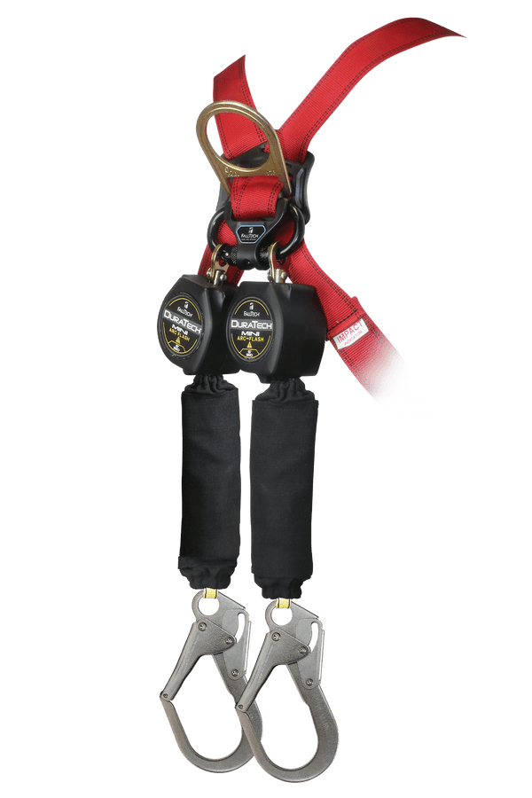 6' Arc Flash Mini Personal SRL with Steel Rebar Hooks, Includes Steel Dorsal Connecting Carabiner