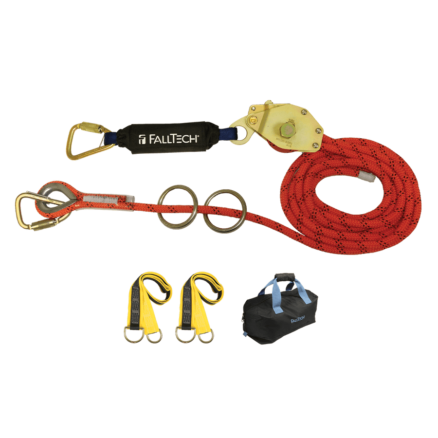 60' Temporary Rope HLL System (2-person with Kernmantle Rope)