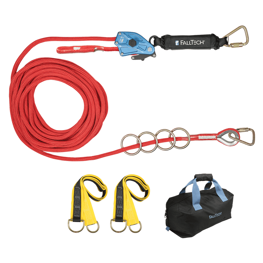 FallTech 772100 - 100' 4-Person Temp Rope HLL System | FallTech.com