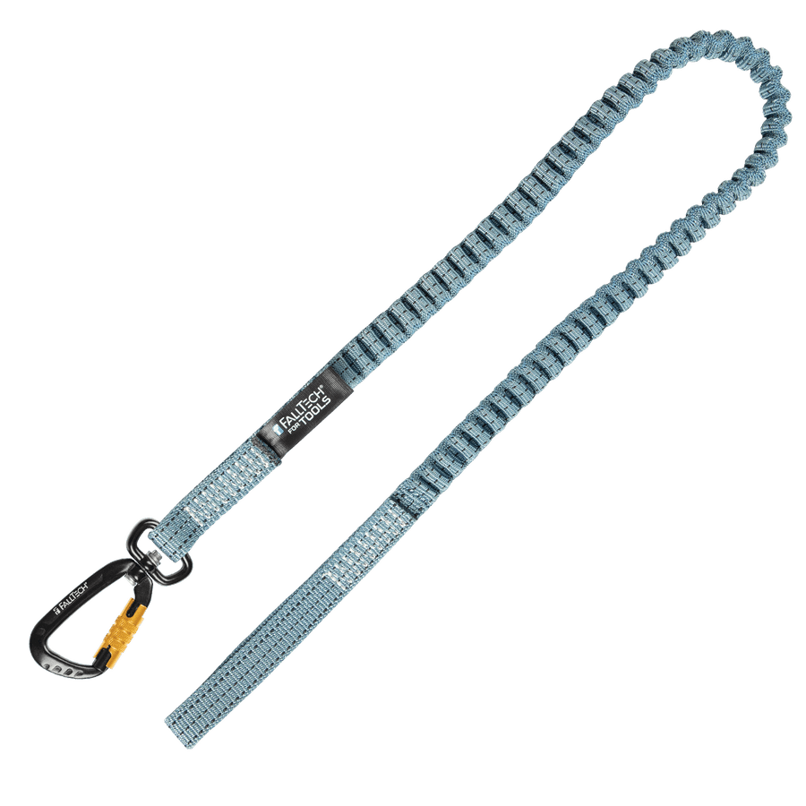 15 lb Premium Tool Tether with Choke-On Web Loop and Aluminum Swivel Carabiner, 1/pk