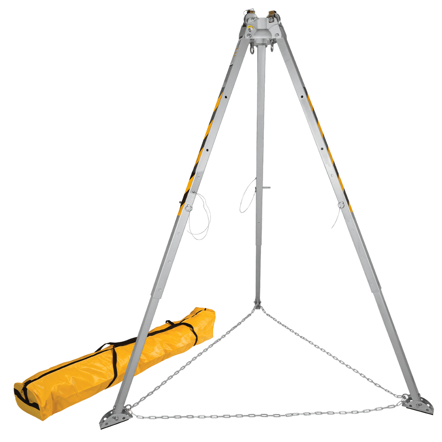 Confined Space Tripod 5' - 8' Adjustable w/Storage Bag, Technora 