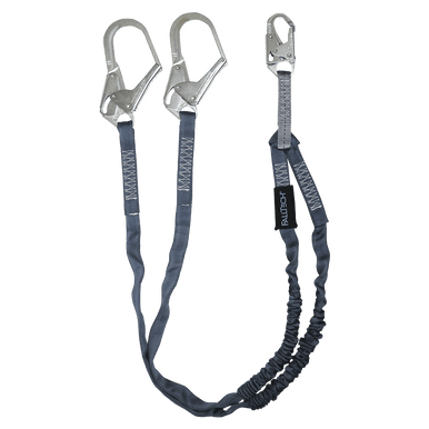 FallTech 8259Y3 - 6' Internal Energy Absorbing Lanyard, Double-Leg