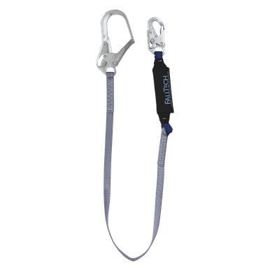 FallTech 82563 - 6' ViewPack Energy Absorbing Lanyard, Single-Leg