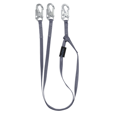 FallTech 8206Y - 6' Web Restraint Lanyard, Double-Leg Fixed-Length