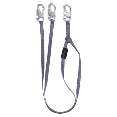 FallTech 8206Y - 6' Web Restraint Lanyard, Double-Leg Fixed-Length