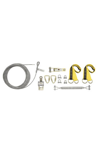 FallTech 60260A - SteelGrip Temporary Cable HLL System with Web