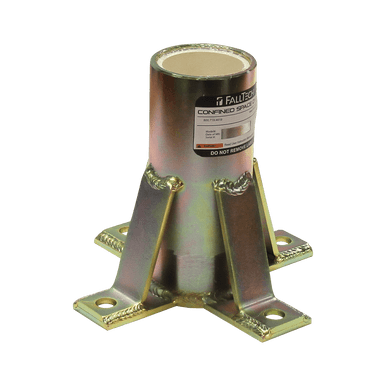 FallTech 65060FMZ - Floor-Mount Plated Steel Bolt-On Fixed Davit