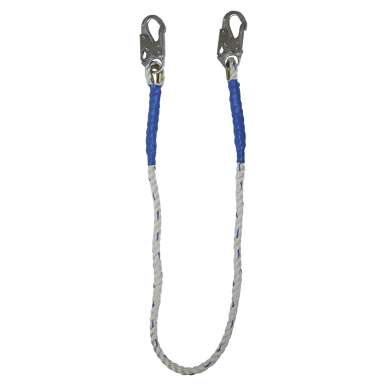 FallTech 8156 - 6' Rope Restraint Lanyard, Fixed-Length with