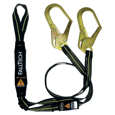 FallTech 8242Y3L - 6' Arc Flash Energy Absorbing Lanyard, Double