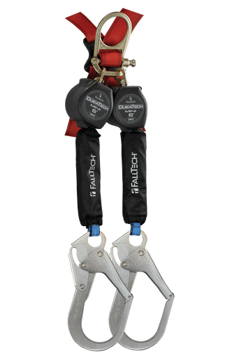 Flexigear FlashTap(24mm)×11 (30mm)×2 FallTech 72706TH3 - 6' Mini Personal SRL with Steel Rebar