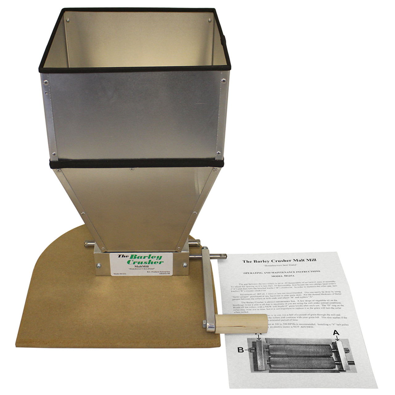 Fruit Crusher Wood with 10 lb. Hopper