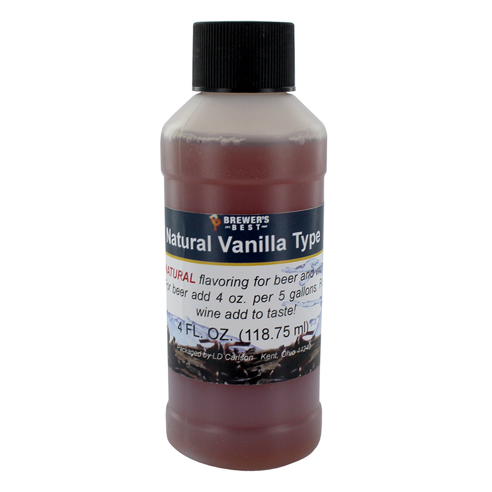 Brewer's Best Natural Beer and Wine Fruit Flavoring (Natural Vanilla Type)