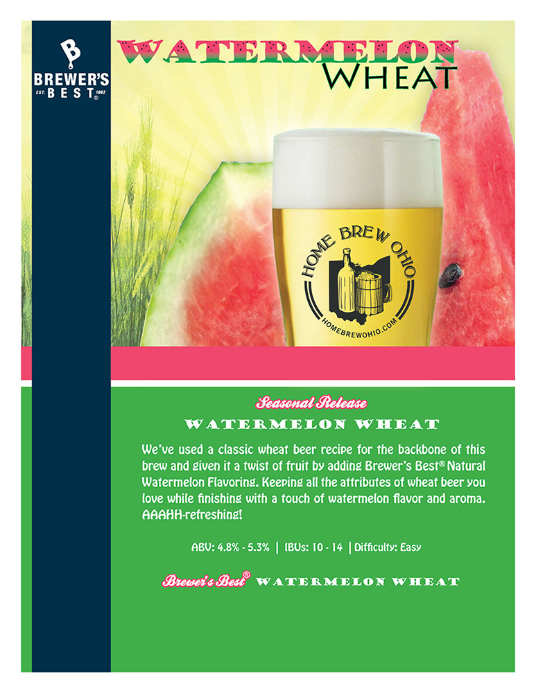 Brewer's Best Watermelon Wheat Home Brew Ohio