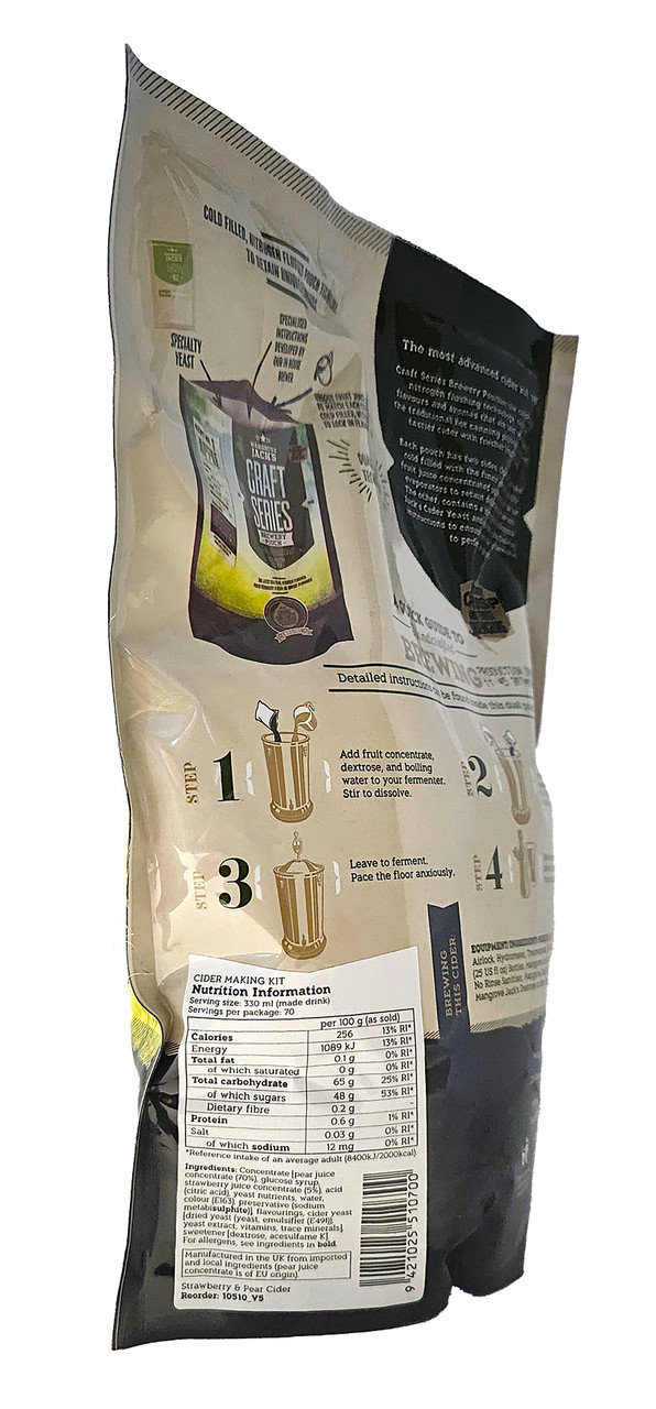 Mangrove Jack's, Strawberry & Pear Cider Recipe Kit, 6 gallon Home