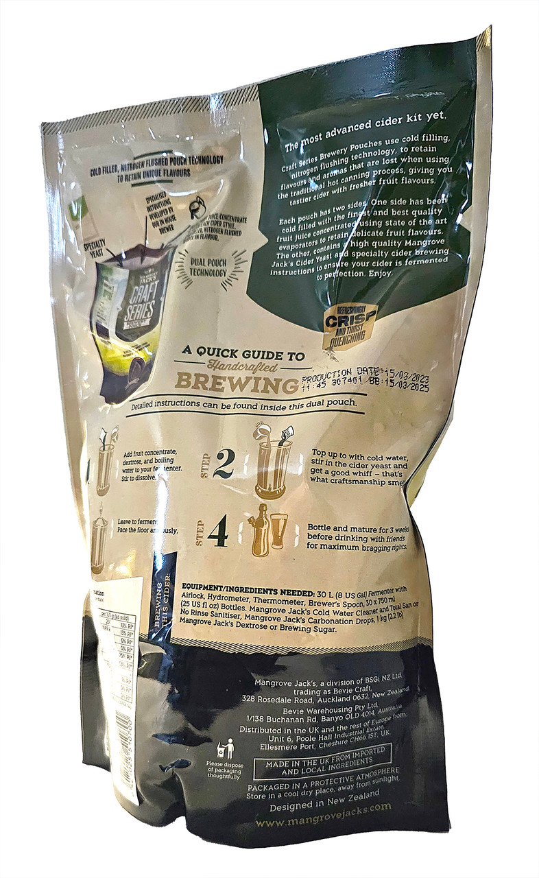 Mangrove Jack's, Strawberry & Pear Cider Recipe Kit, 6 gallon Home