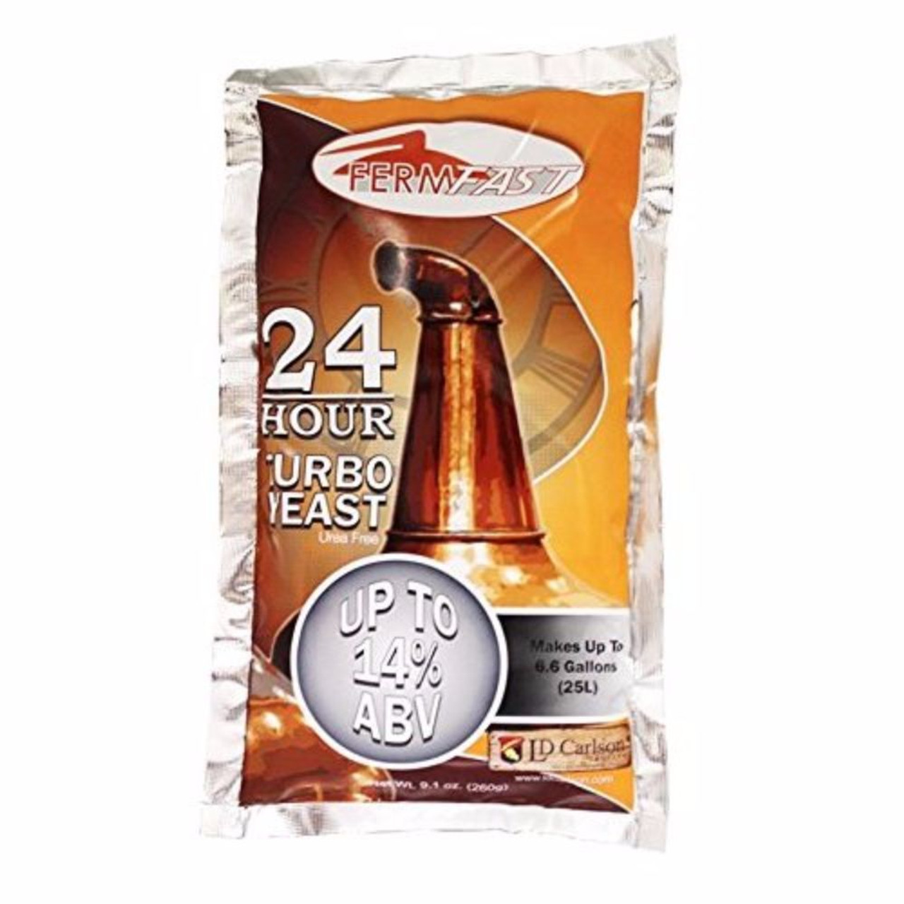 24 Hour Turbo Yeast Fermfast 260g PACKET of Distillers Yeast Home Brew Ohio