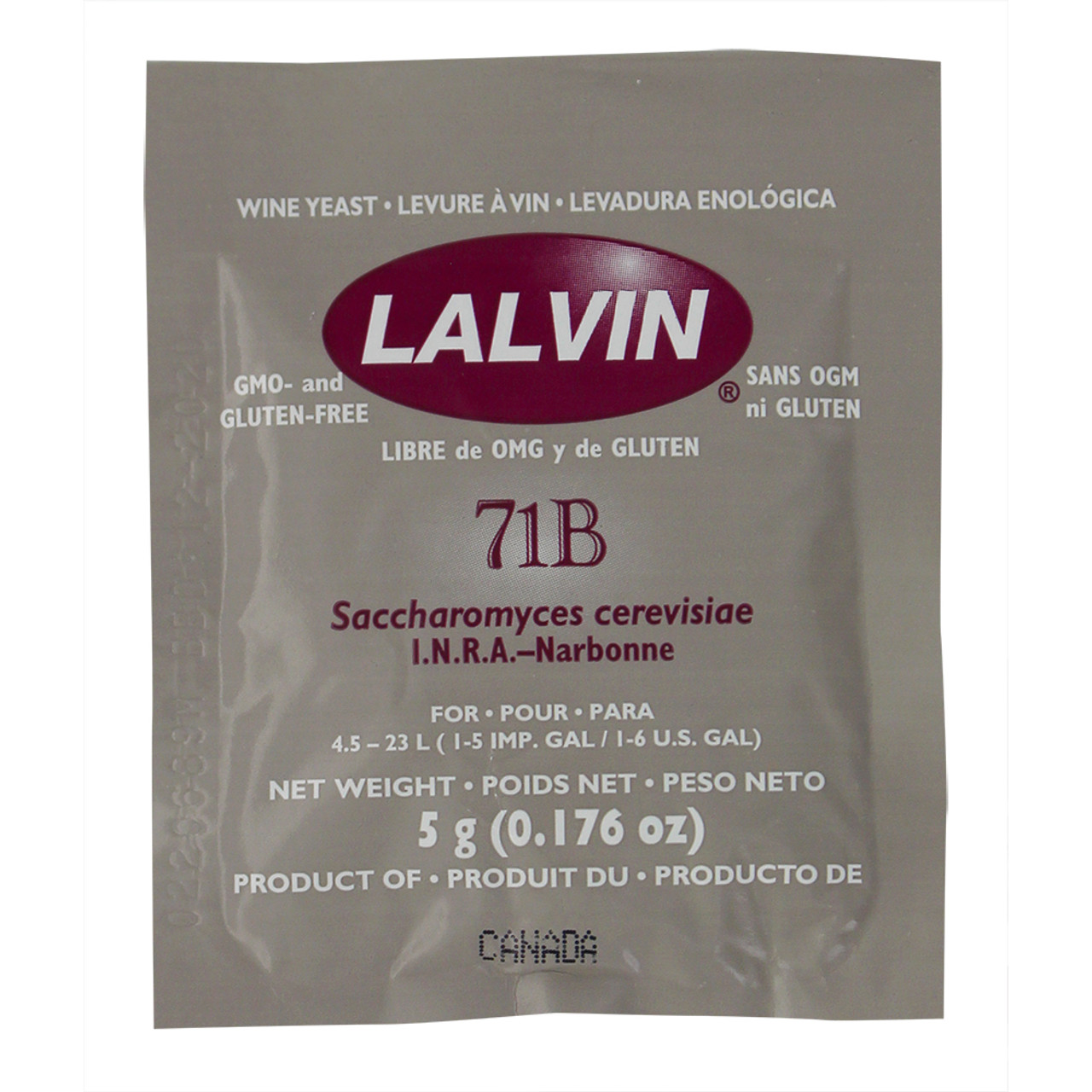 Lalvin 71B-1122 Wine Yeast - 1 Pack