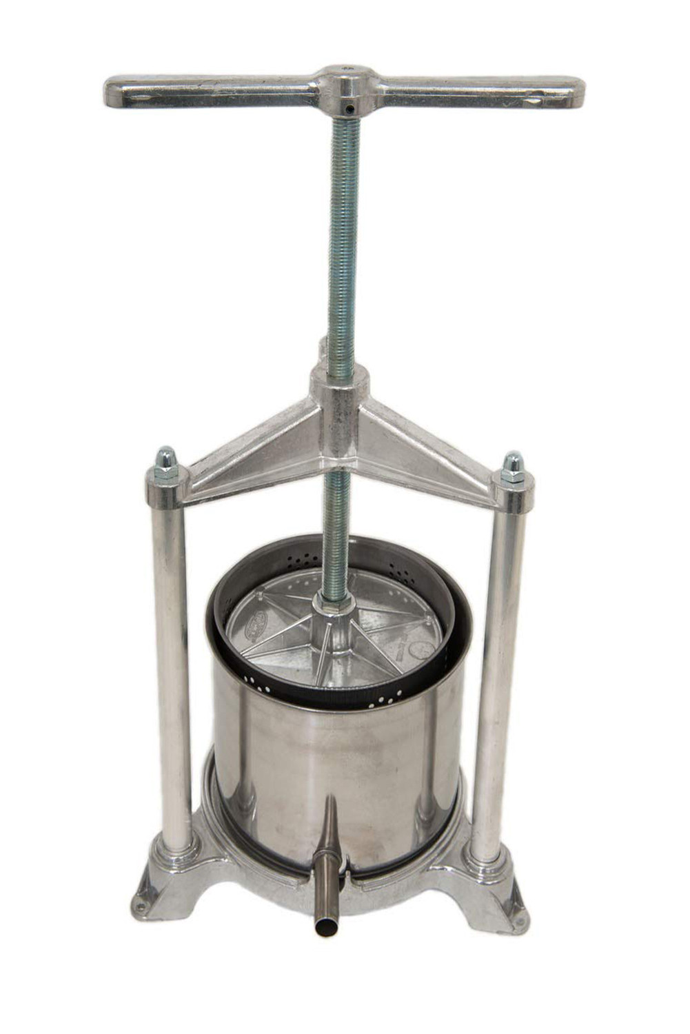 Ferrari Aluminum/Stainless Steel Fruit Press 20x17 cm, 5.5 quart Home Brew Ohio