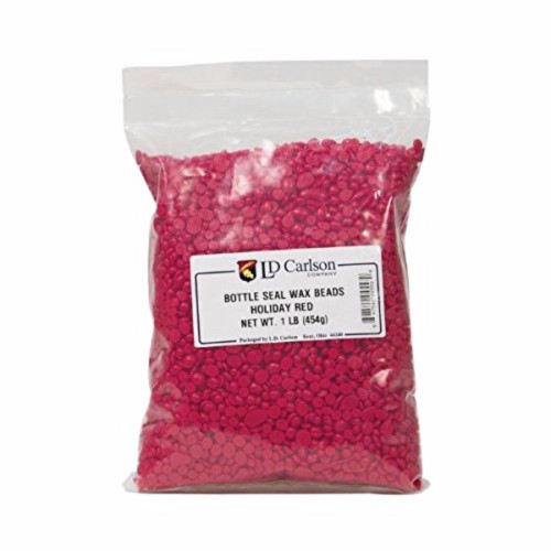 Bottle Seal Wax Beads - Holiday Red - 1 Lb