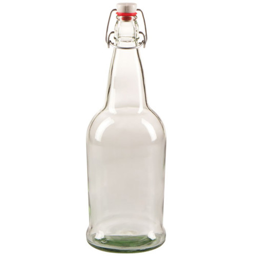 1 Liter Amber E.Z. Cap Bottle - Case of 12