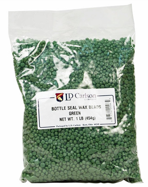 Bottle Seal Wax Beads - Green - 1 Lb