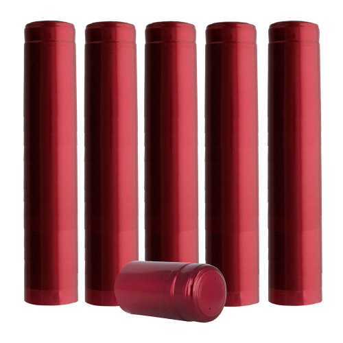 PVC Shrink Capsules - Metallic Ruby Red - 500 Count