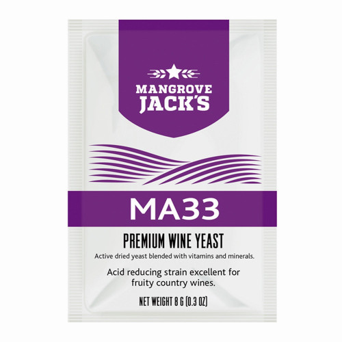 Mangrove Jack's Wine Yeast - MA33 8g / 23L Fruity White & Blush Country Wines