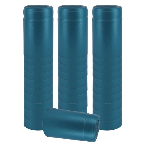 Home Brew Ohio Metallic Light Blue PVC Shrink Capsules 30 count