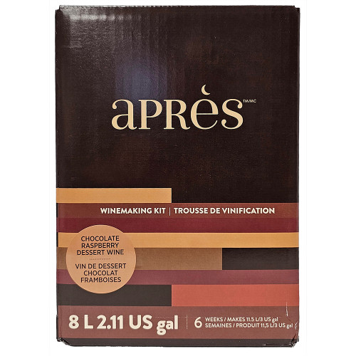 Apres Limited Release Chocolate Raspberry Dessert Wine Ingredient Kit Makes 3 Gallons