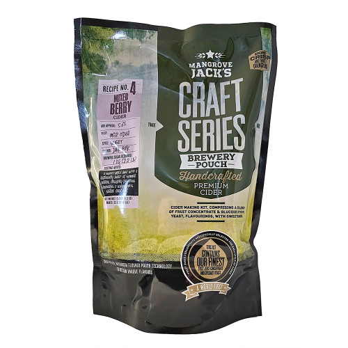 Mangrove Jack's Craft Series Mixed Berry Cider Recipe Kit, 6 gallons