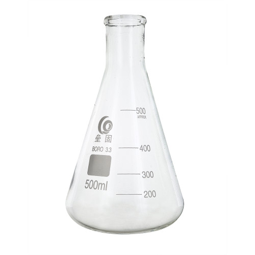 Home Brew Ohio 500ml Erlenmeyer-Borosilicate 3.3 Glass Fermenter Flask