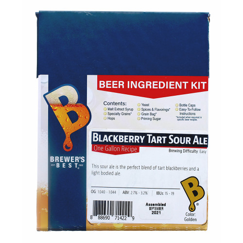 Brewer’s Best Blackberry Tart Sour Ale One Gallon Ingredient Kit