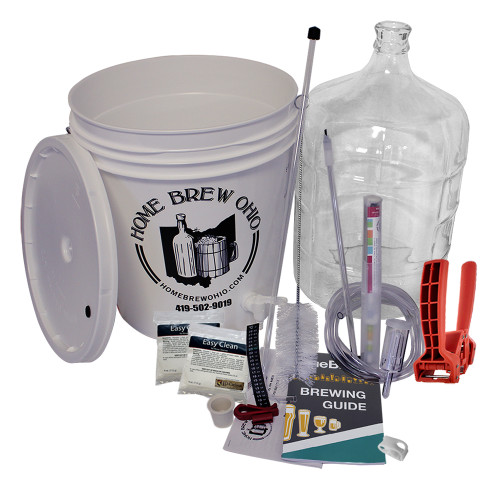 Gold Complete Beer Equipment Kit (K7) with 5 gal Glass Carboy