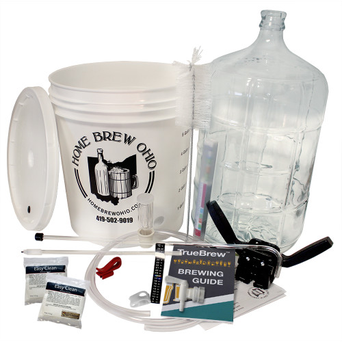 Gold Complete Beer Equipment Kit (K6+) plus with 6 Gallon Glass Carboy & Auto SIphon Gold Complete Beer Equipment Kit (K6+) plus with 6 Gallon Glass Carboy & Auto SIphon