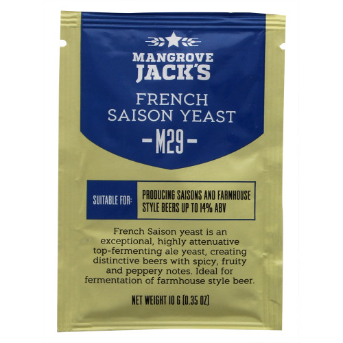 Mangrove Jack’s Craft Series Yeast M29 French Saison (10g) EXPIRES JAN 2023 Mangrove Jack’s Craft Series Yeast M29 French Saison (10g) EXPIRES JAN 2023