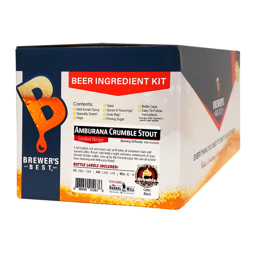 Brewer's Best Amburana Crumble Stout (Limited) Ingredient Kit for Home Brewing